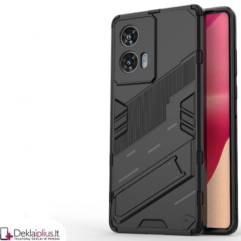 Smūgiams atsparus dėklas su kojele - juodas (Motorola Edge 50 Fushion) Smūgiams atsparus dėklas su kojele - juodas (Motorola Edge 50 Fushion)